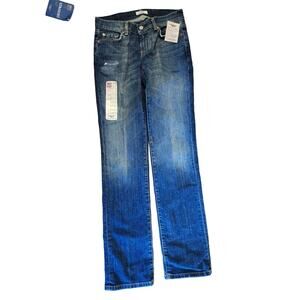 NEW Uncharted Territory Jeans Sz 4 Straight Dark Blue Flare Pants